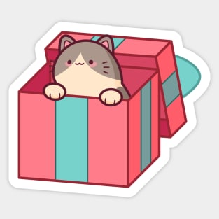 Gift Cat Sticker